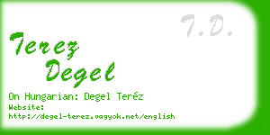 terez degel business card